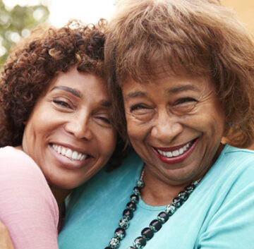 Assisted living advisor taking care of senior.